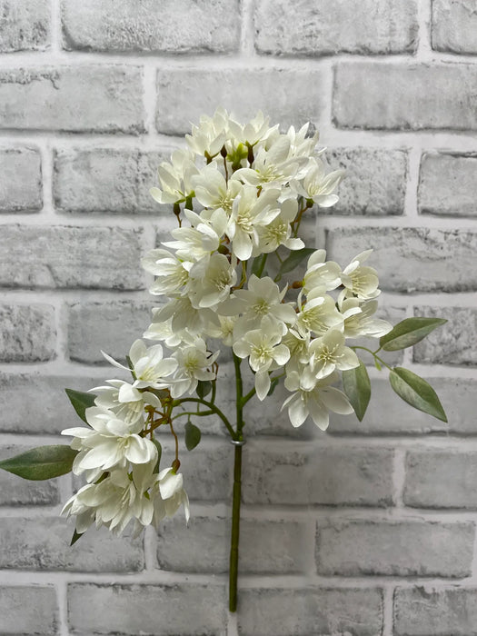 Faux White Weigela Spray