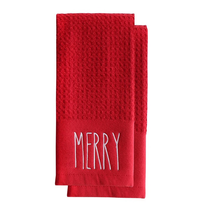 Terry Hand Towels - Merry