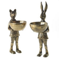 Brass Eric the Hare Dish Stand