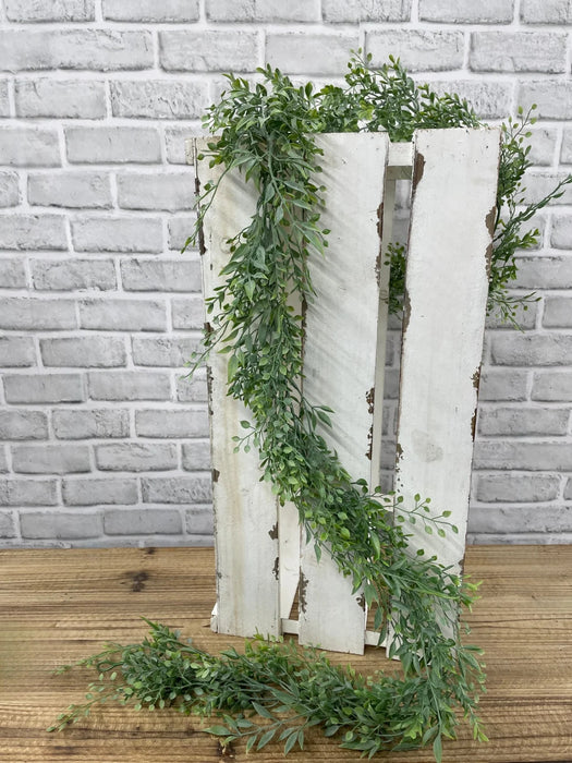 Faux 72" Green Smilax Mix Garland