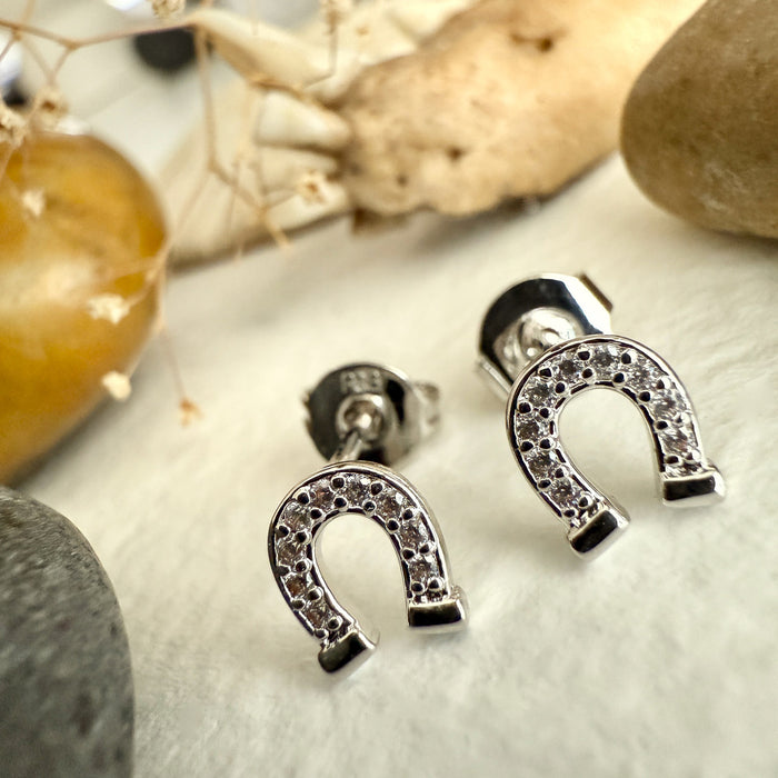 Earrings - Horseshoes - "Vermejo"