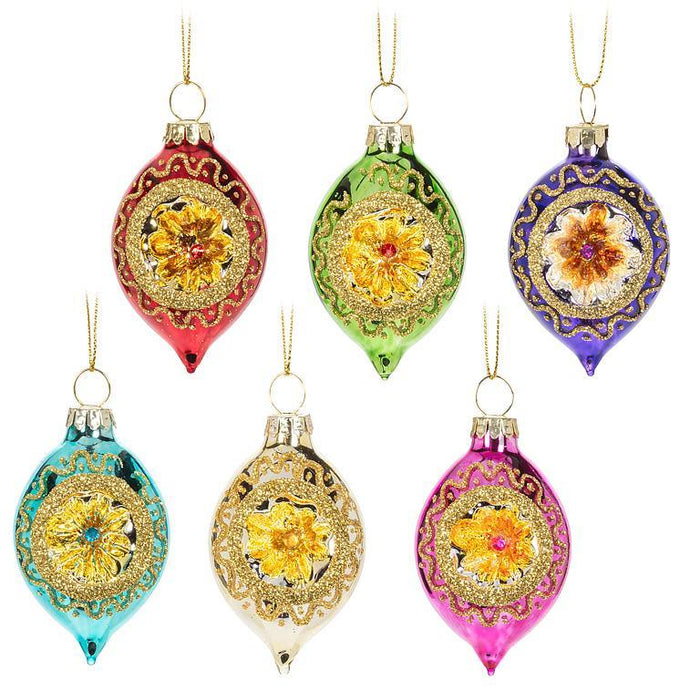 Vintage Reflective Drop Ornament
