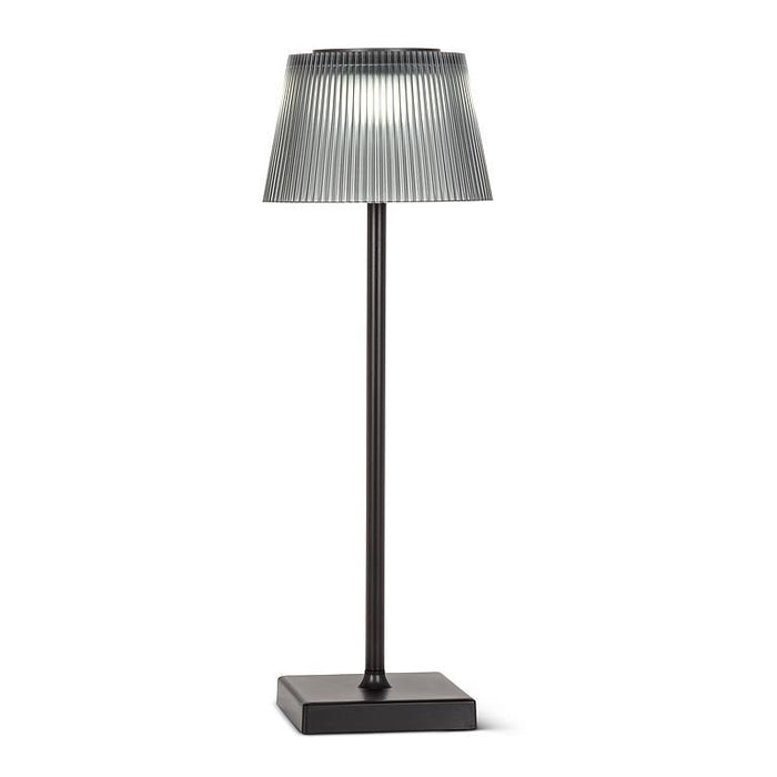 Fluted Outdoor LED Table Lamp