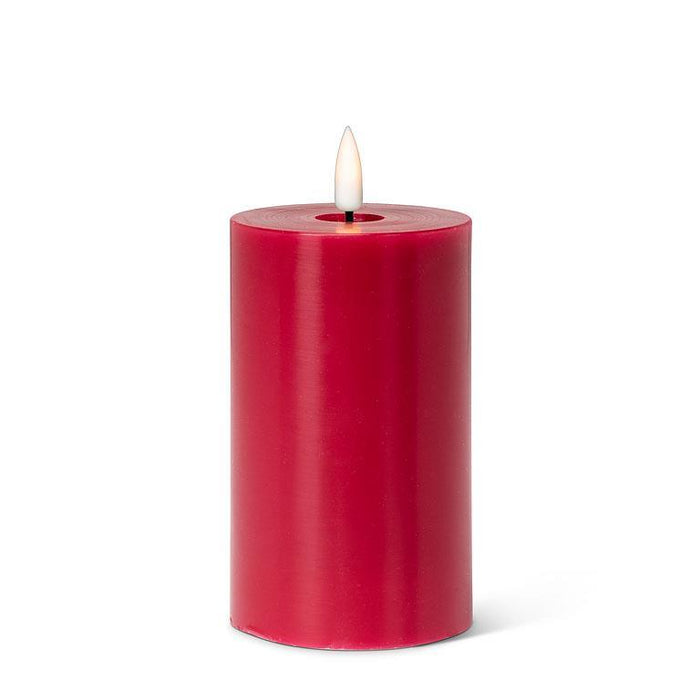 LED Pillar Candle - Red