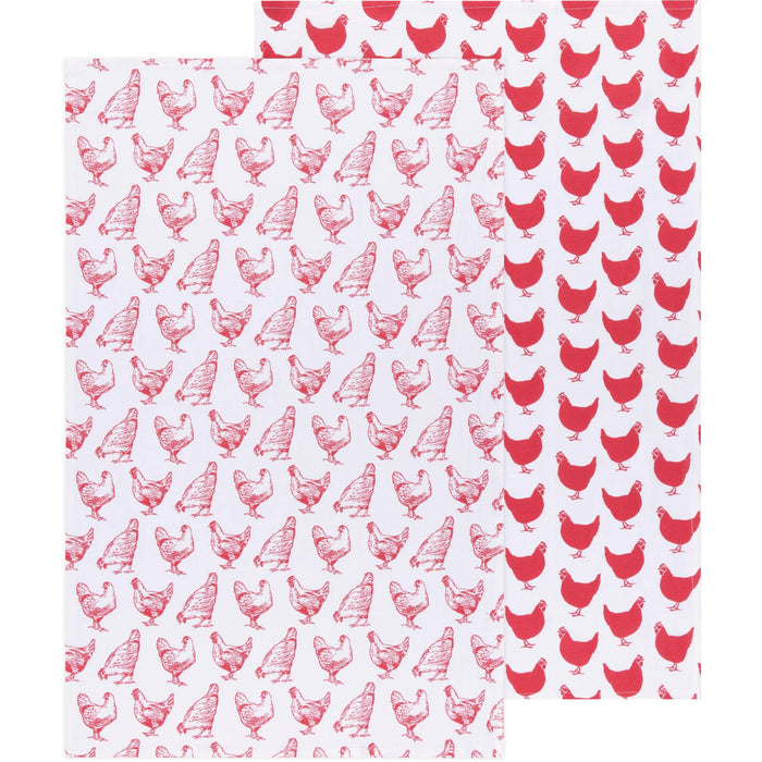 Tea Towel Set -  Chickens