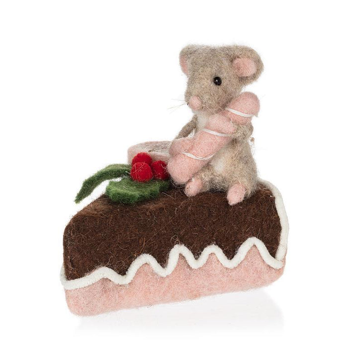Mouse on Slice of Cake