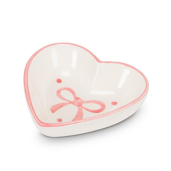 Heart Dish with Pink Bow
