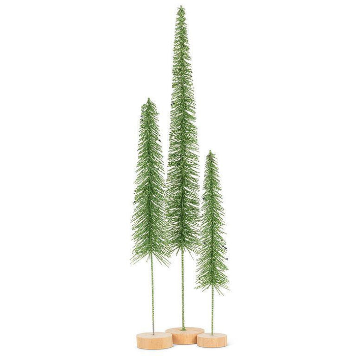 Glitter Skinny Tree - Green