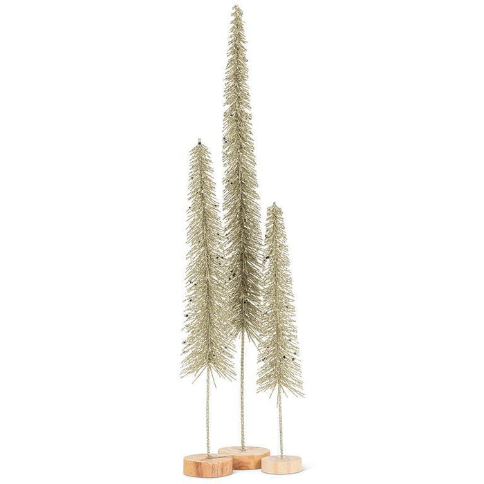 Glitter Skinny Tree - Platinum