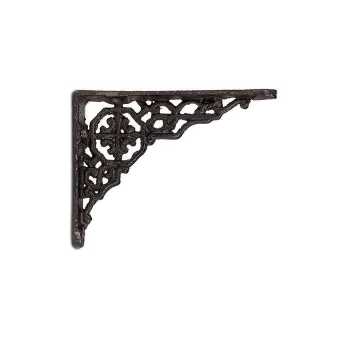 Wall Bracket - Small Scroll Brown 4"