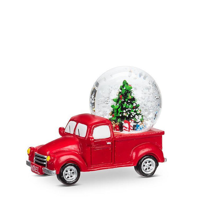 Snow Globe Red Truck