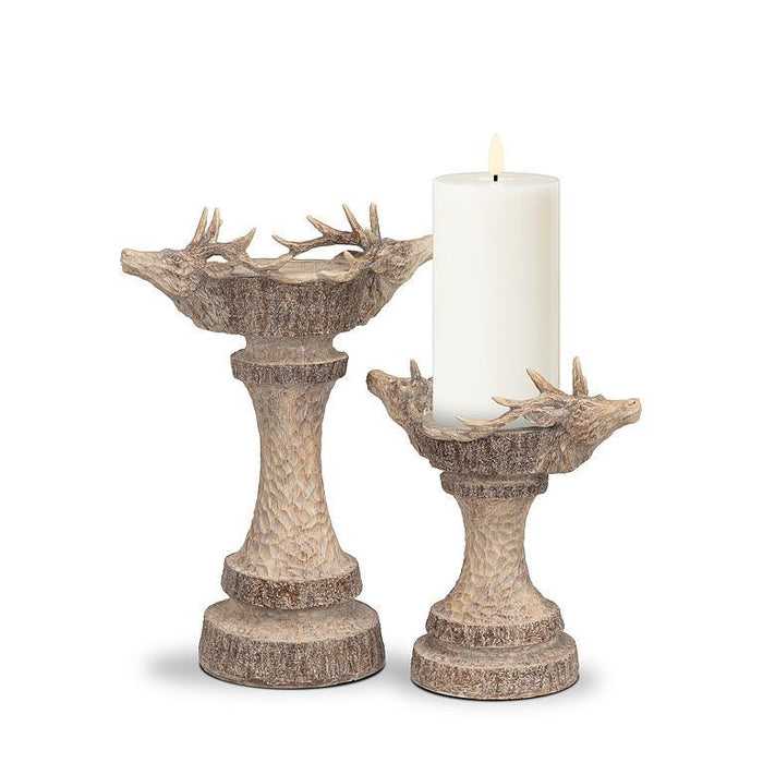 Deer Head Pillar Candle Holder