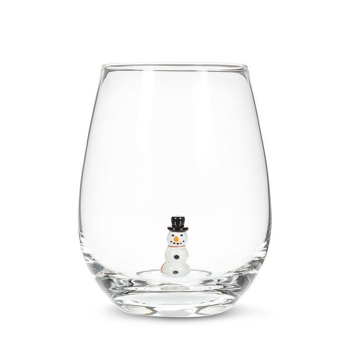 Stemless Wine Glass Christmas