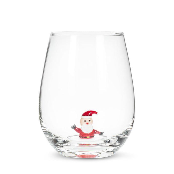 Stemless Wine Glass Christmas