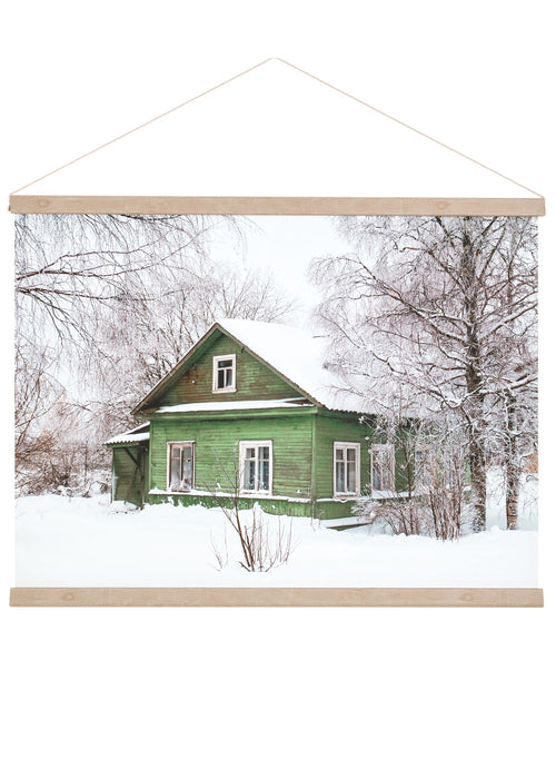 Wall Art -Green Winter House