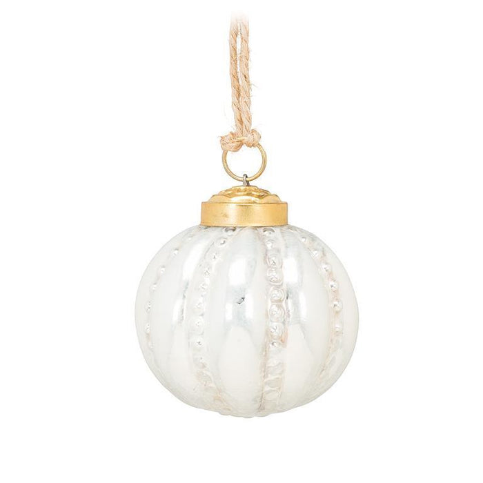 Embossed Glass Ornaments