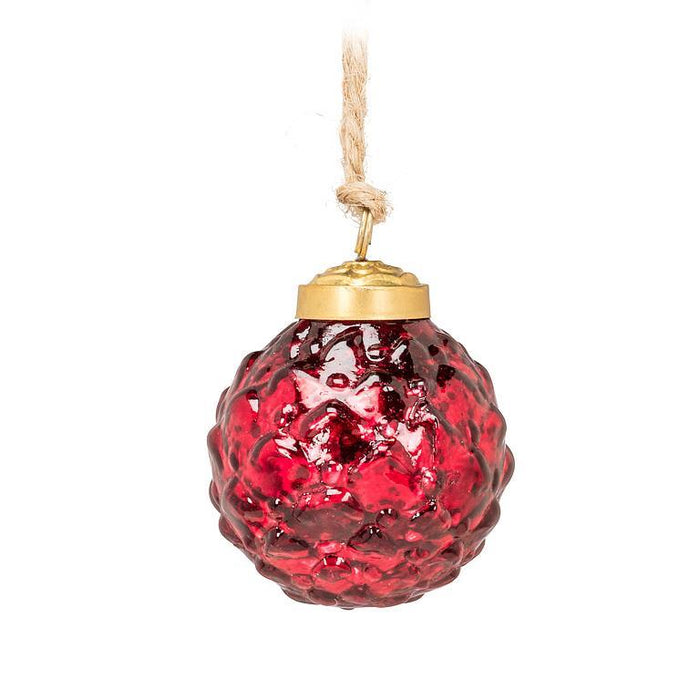 Embossed Glass Ornaments