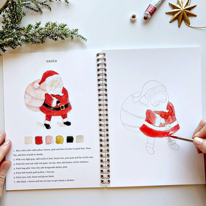 Watercolour Workbooks - Christmas