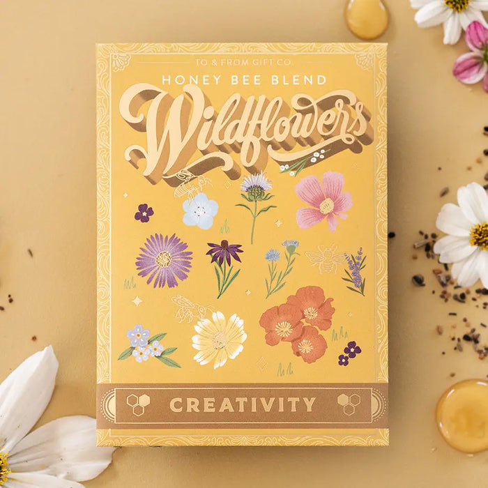 Floral Seed Packet - Honey Bee Wildflowers