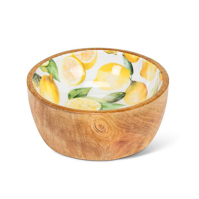 Small Enamel Wood Bowls
