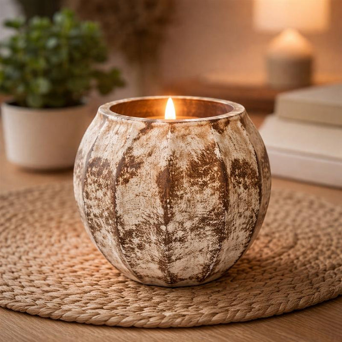 Rustic Glass Tealight Holder