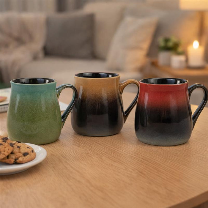 Reactive Glazed Mugs