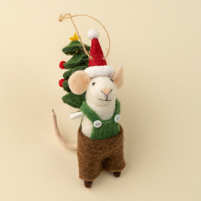 Holiday Mice - Tree Toting Tom Mouse