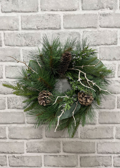 Faux Fresh Touch Norfolk Pine Candle Ring