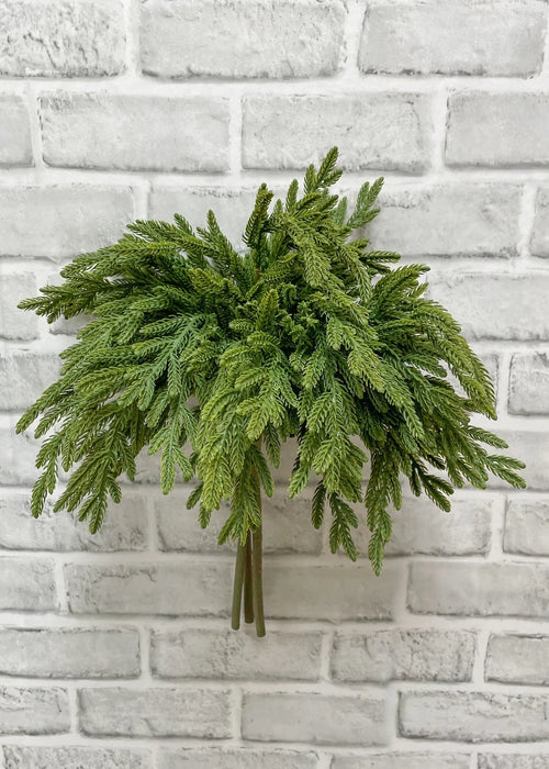 Faux Fresh Touch Baby Norfolk Island Pine Spray
