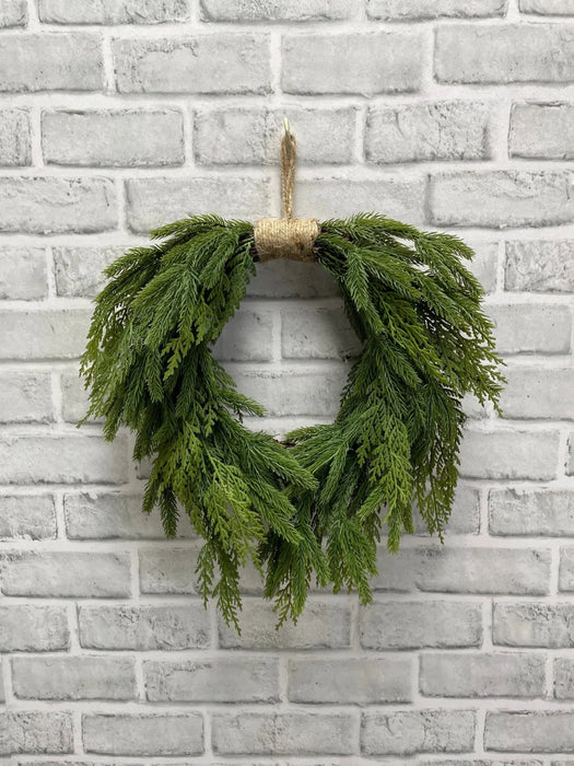 Faux Fresh Touch Spruce & Cedar Heart
