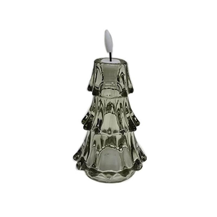 LED Glass Tree Candle