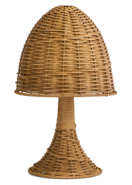 Rattan Mushroom Table Lamp