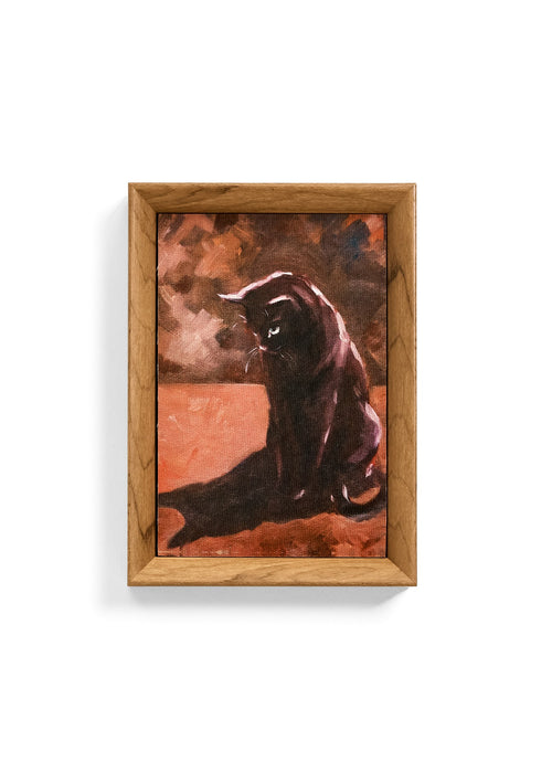 Wall Art -Framed Print - Cat & Shadow