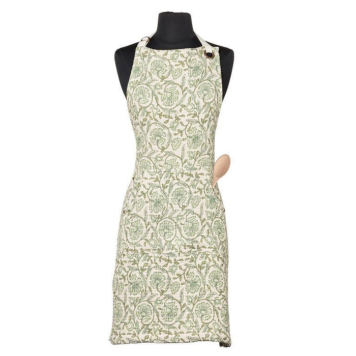 Apron - Green Floral