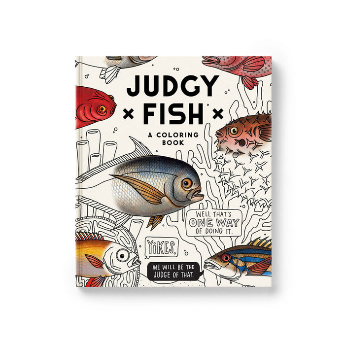 Adult Colouring Book - Judgy Fish