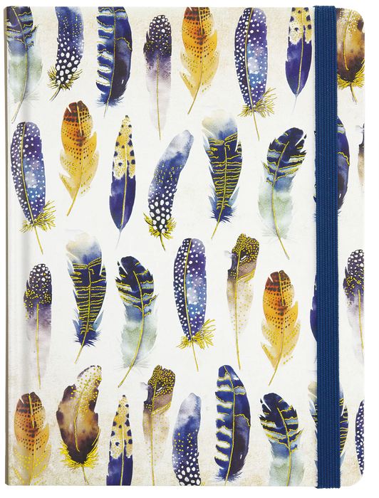 Notebook/Journal - Watercolour Feathers