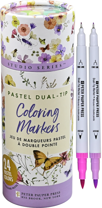 Pastel Dual-Tip Colouring Markers
