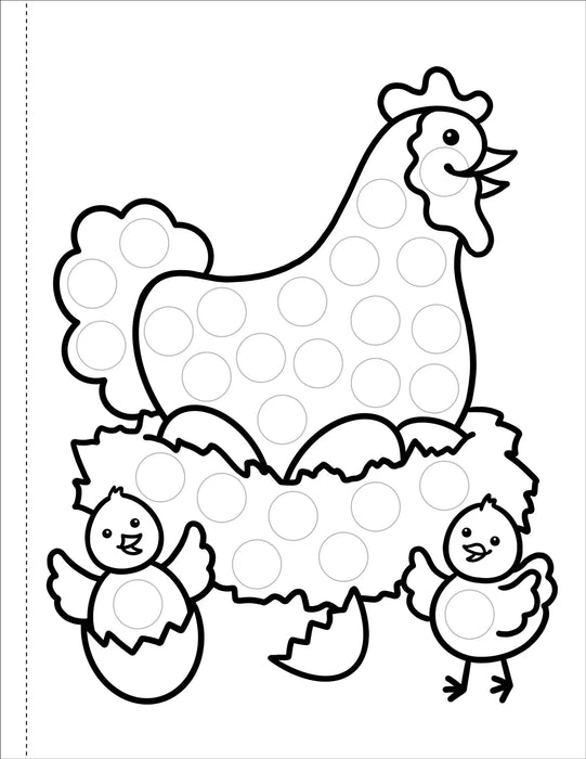 Dot Markers Colouring Book - Animals