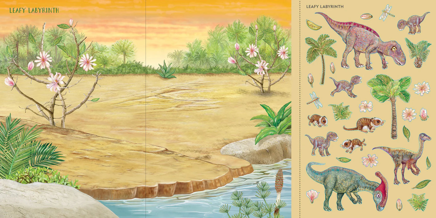 Sticker Book Scenes Dinosaurs