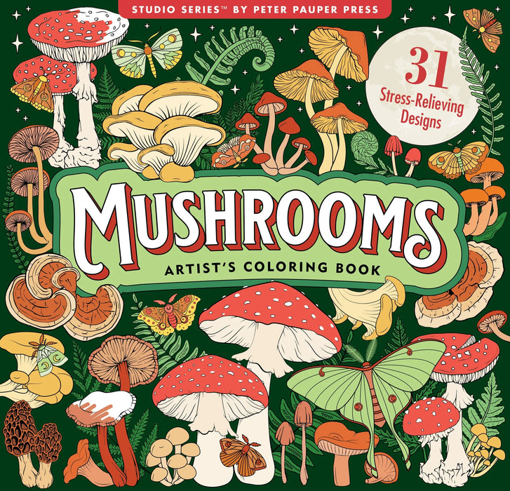 Mushroom Colouring Book