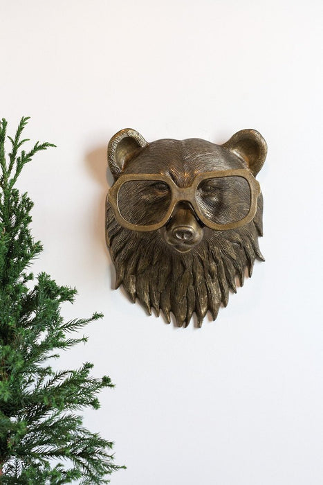 Brass Beatrice the Bear Wall Mount