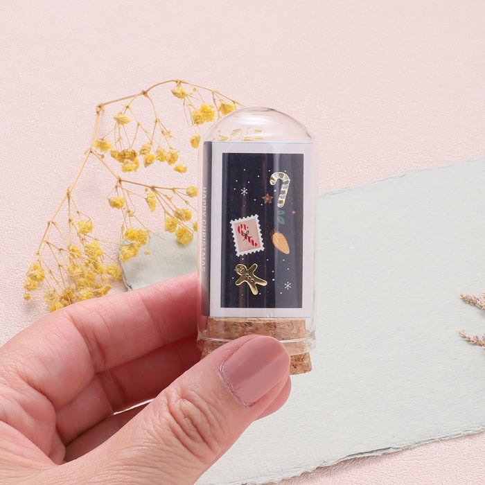 Terrarium Bottle Earrings - Christmas/Winter