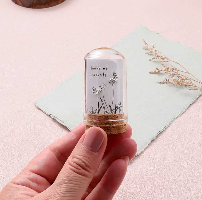Terrarium Bottle Earrings - Flowers