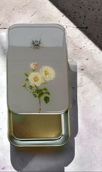 Notions Tin -Rose & Bee