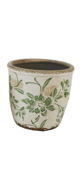 Floral Cement Planters