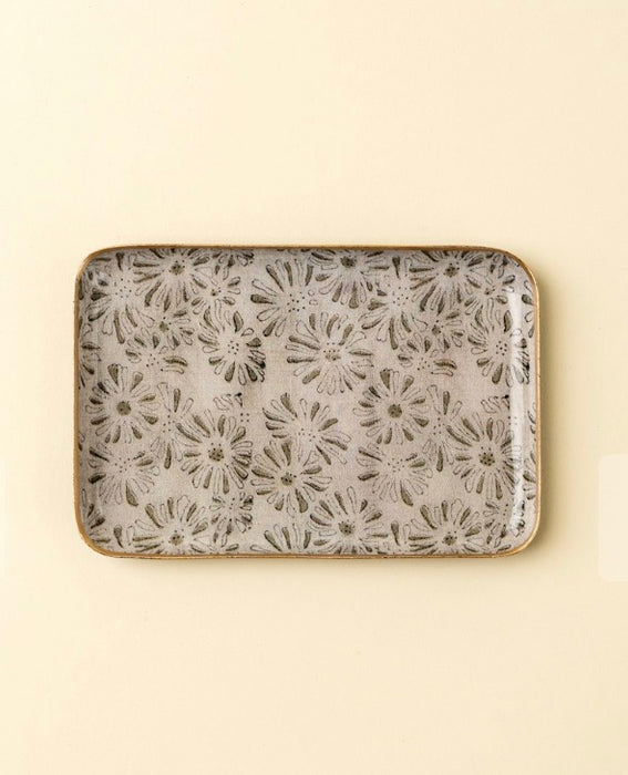 Decorative Enamel Tray Medium