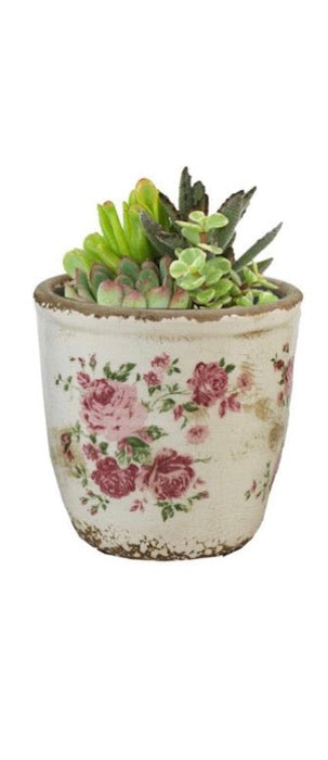 Floral Cement Planters