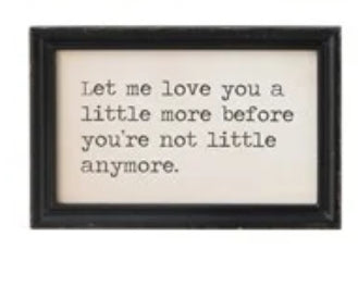 Wood Framed Wall Art with Sayings