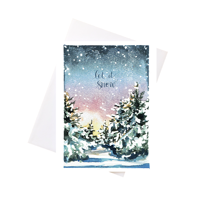 Card - Watercolour Artwork Holiday