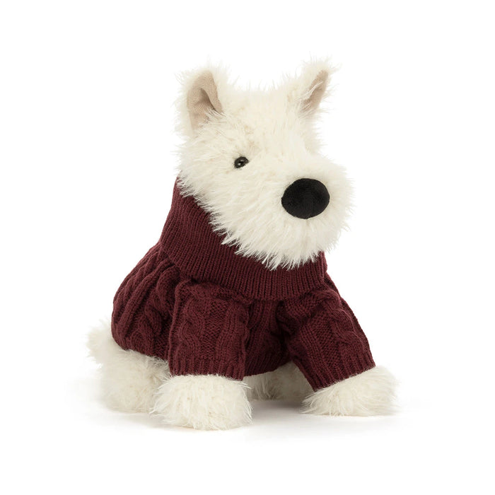 Jellycat -Munro Scottie Dog - Winter Jumper Outfit